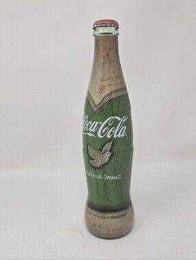 Limited Edition Selena Gomez Coca Cola Glass Bottle Coke 9.5" RARE